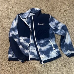 Hooey Women's Navy and White Tie-Dye Ski Jacket